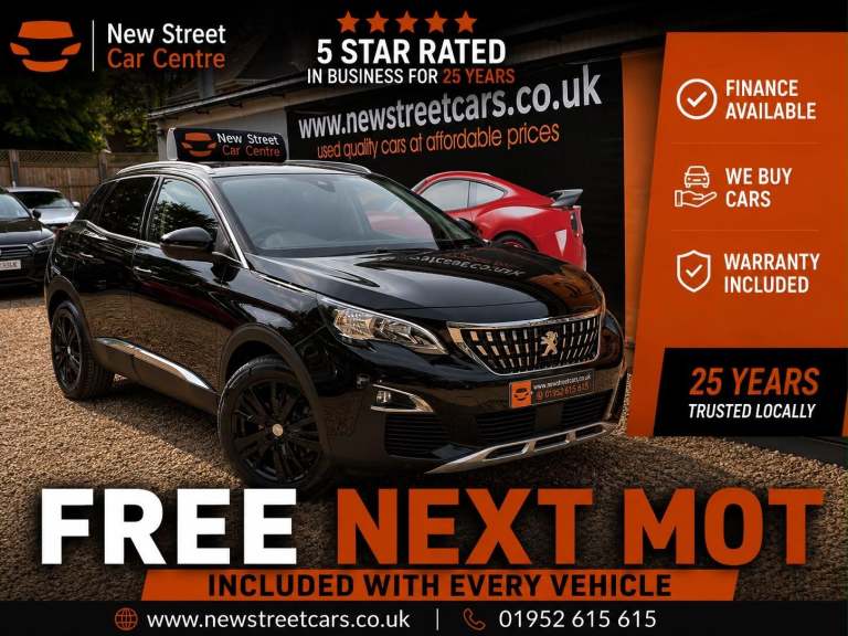 2017 Peugeot 3008 1.2 PureTech Allure Euro 6 (s/s) 5dr HATCHBACK Petrol Manual