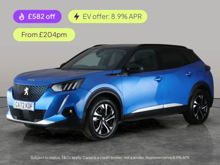 2022 Peugeot E-2008 50kWh GT SUV 5dr Electric Auto (7kW Charger) (136 ps) - REVERSE CAM - NAV - S...
