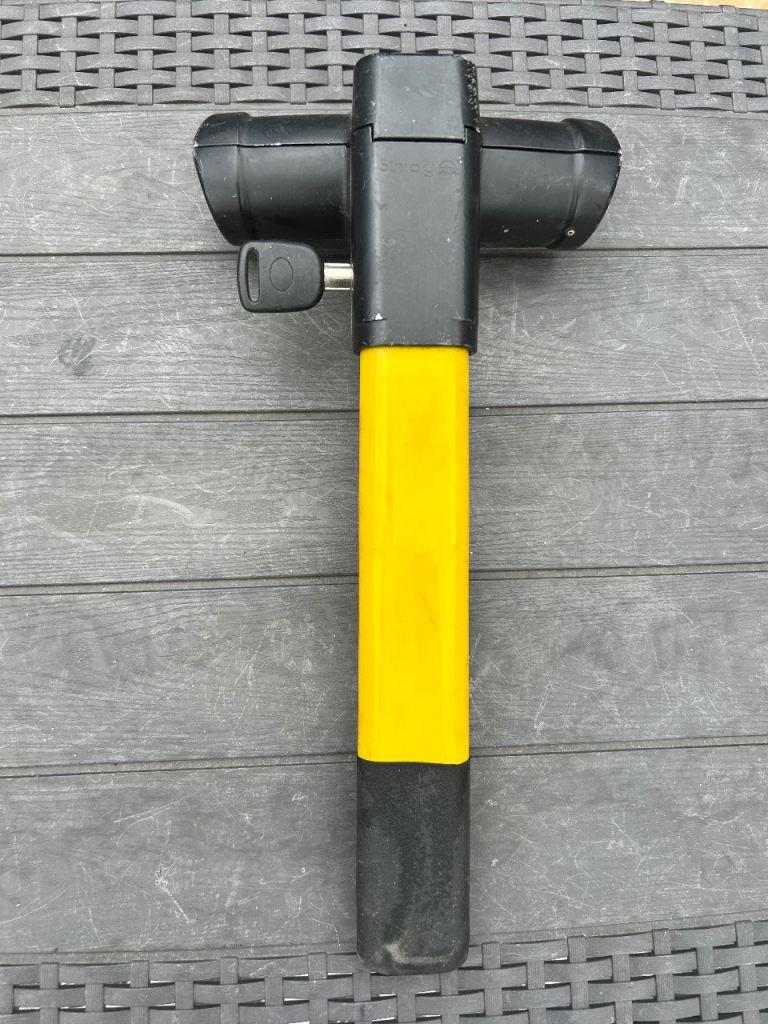 Bike Security Lock - Yellow & Black, Good Condition