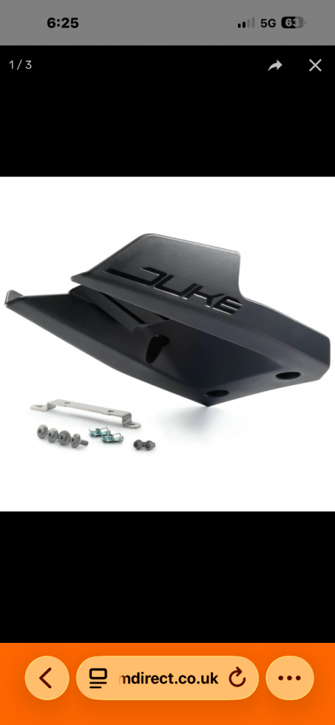 Ktm duke 790 powerparts belly spoiler 