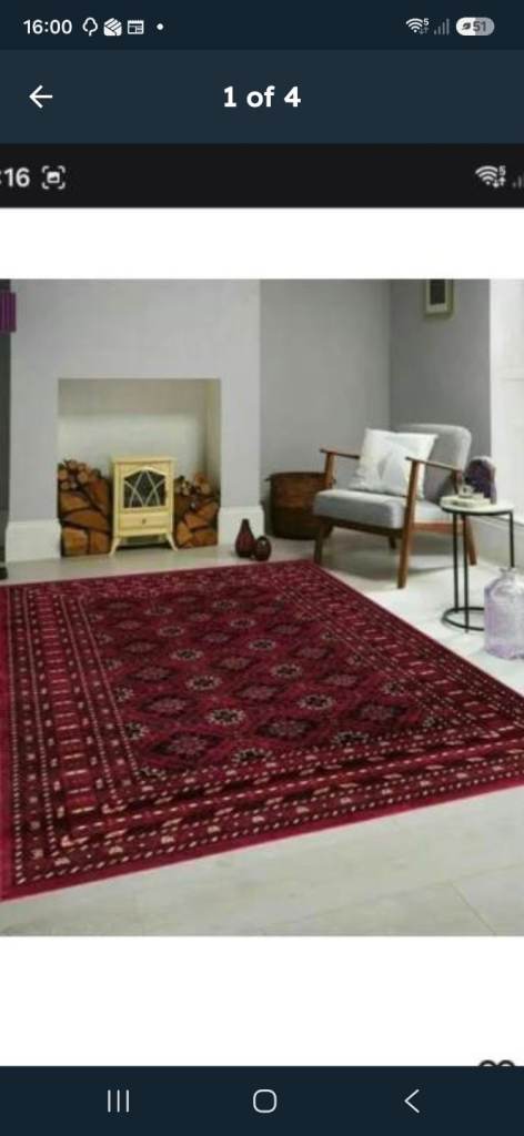 BRAND NEW vintage traditional, oriental design rug