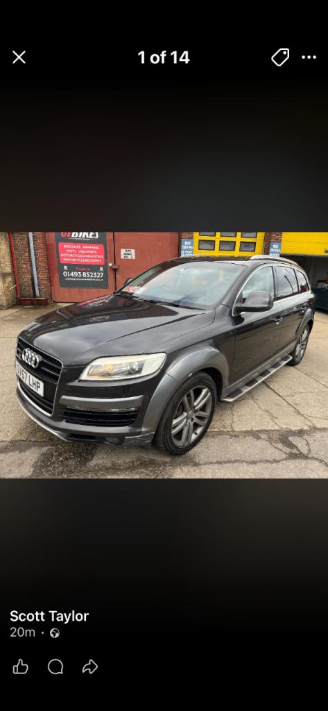 Audi, Q7, Estate, 2007, Semi-Auto, 2967 (cc), 5 doors