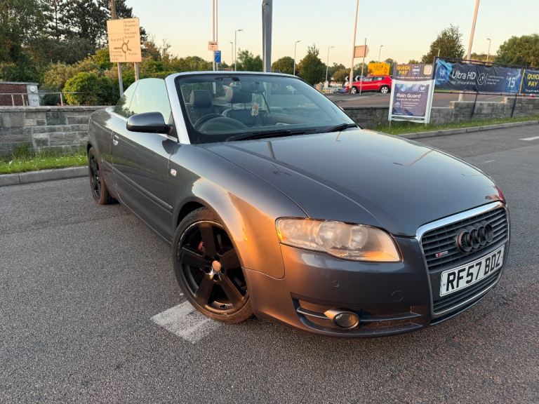 Sold - Audi A4 Convertible Grey - Auto Gearbox, Reg RF57 BDZ