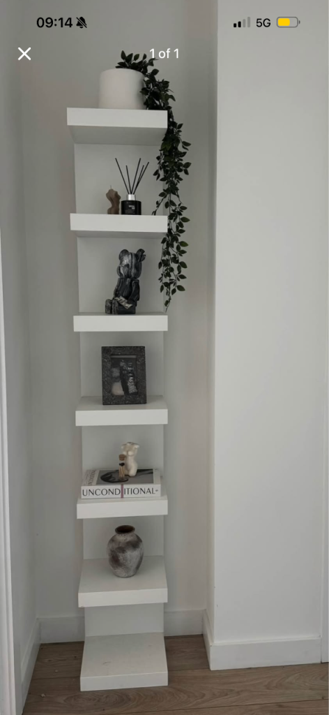 IKEA WHITE SHELVES