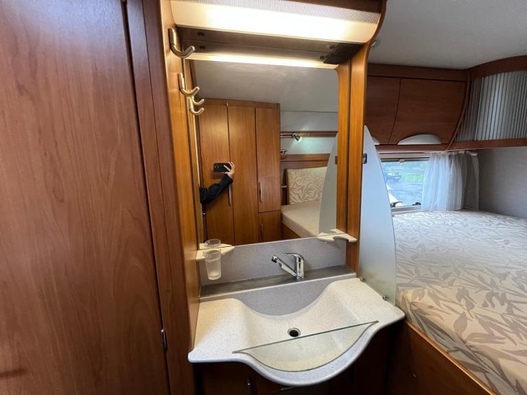 Hymer S820, A Class, 4 Berth, Rear Fixed Bed, Drop Down Bed, Sports Garage