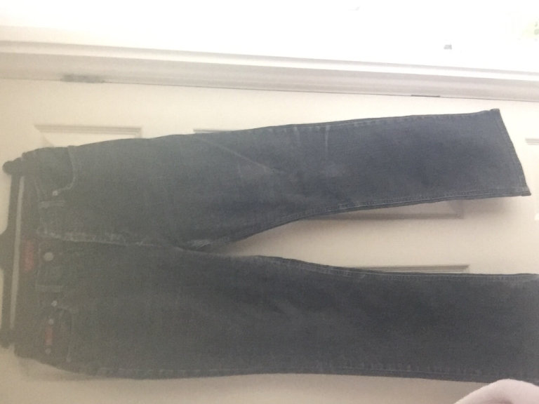 (949) M&S Per Una black jeans, size 16 regular