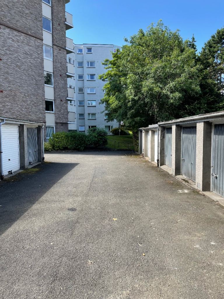 Orchard Brae Gardens Garage with light and power-£220pcm