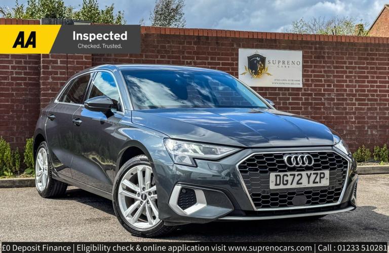 2022 Audi A3 1.4 TFSIe 40 Sport Sportback S Tronic Euro 6 (s/s) 5dr 13kWh HATCHBACK Petrol/Electr...