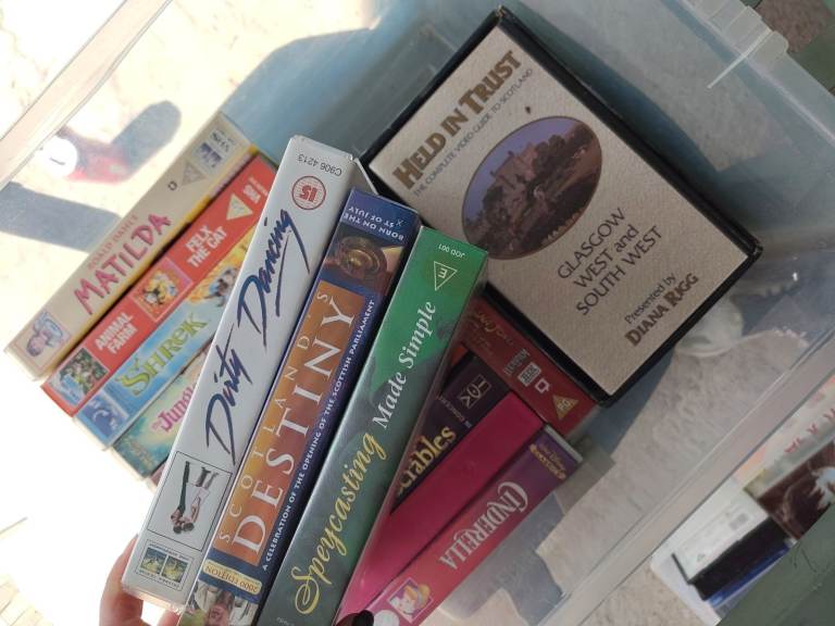 Lots of VHS tapes