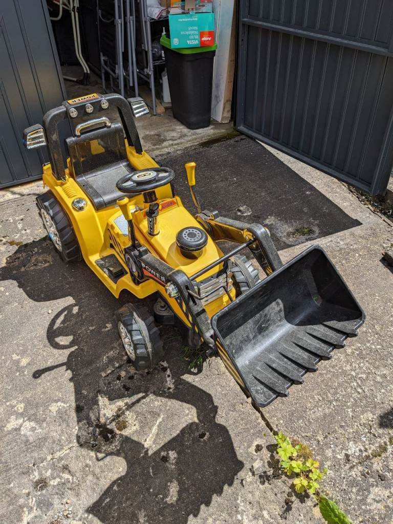 Kids Ride-On Digger / Excavator Vehicle – Working Loader – Battery Powered