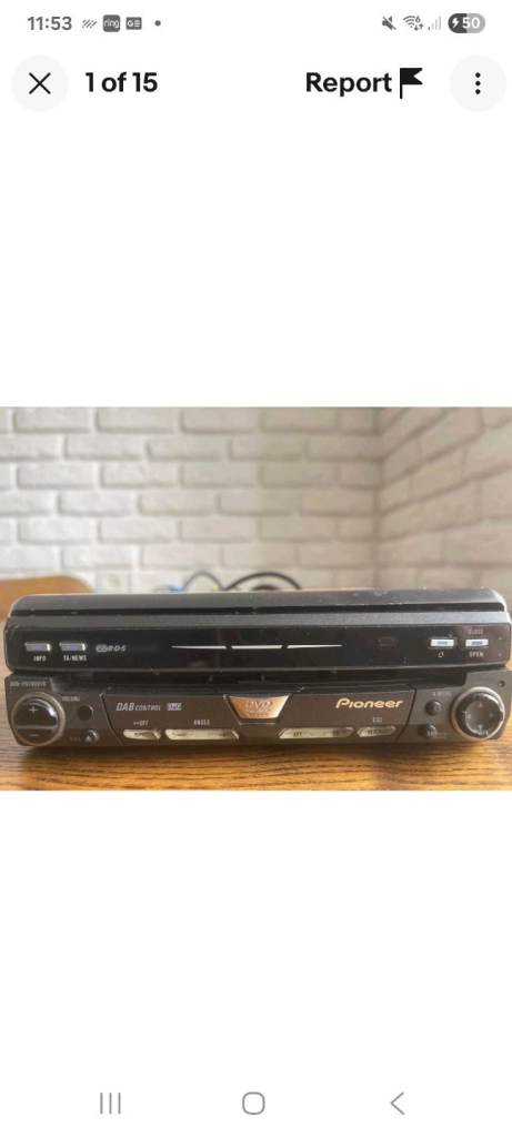 In Car Pioneer DVD player