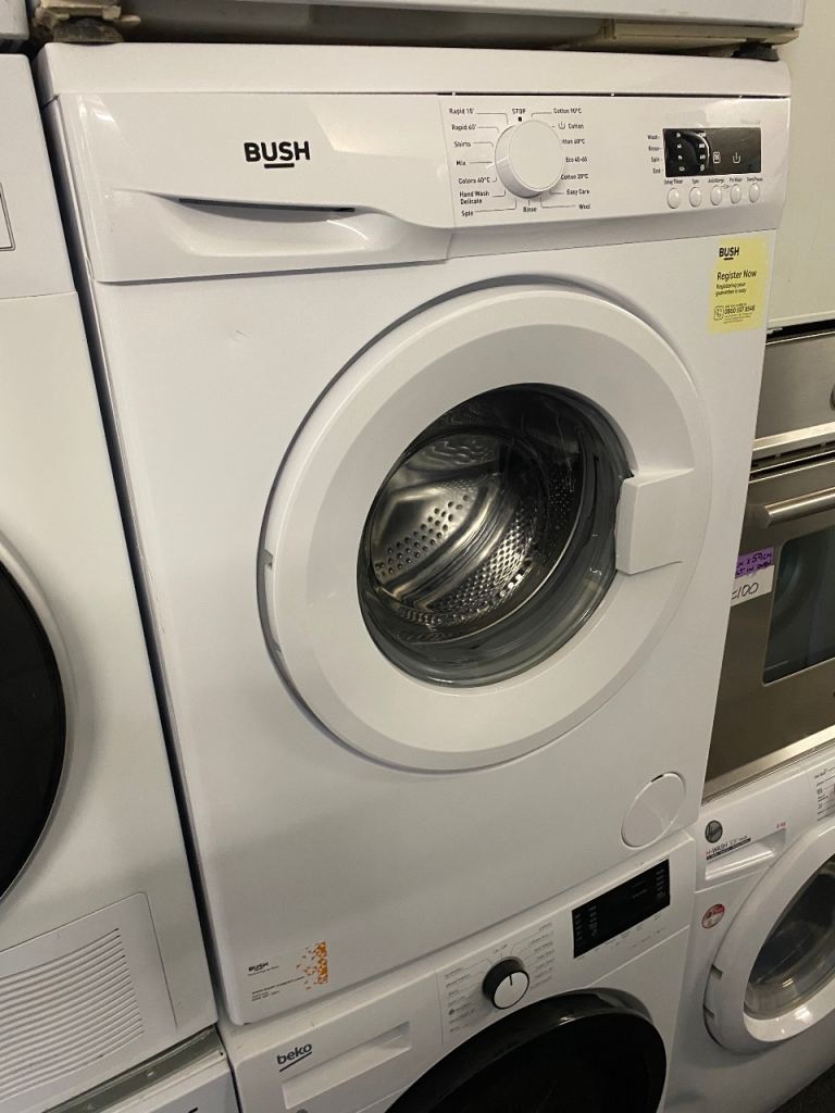 🚚✅WHITE BUSH WASHING MACHINE WITH DIGITAL DISPLAY CAN DELIVER