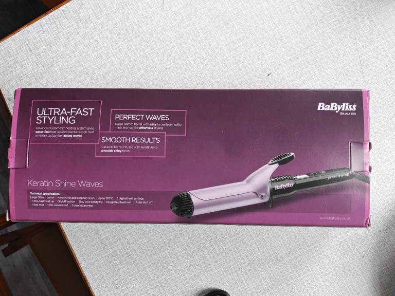 Babyliss hair curler Kertain Shine Waves. 