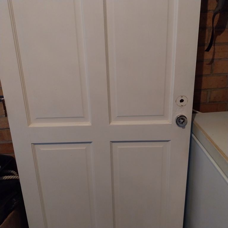White internal bathroom or cloakroom door