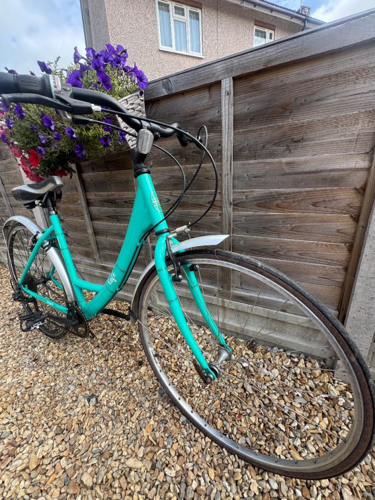 Women’s Cafe City Bike - Teal Green, Good Condition