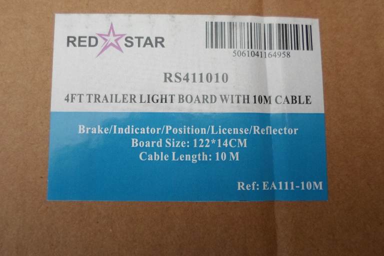 4FT Trailer Light Board 10m Cable 7 Pin Plug 