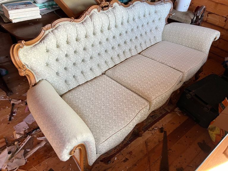 Gorgeous French carved sofa 