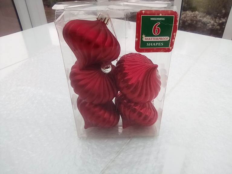 Vintage 'Woolworths' Christmas decorations - £2.