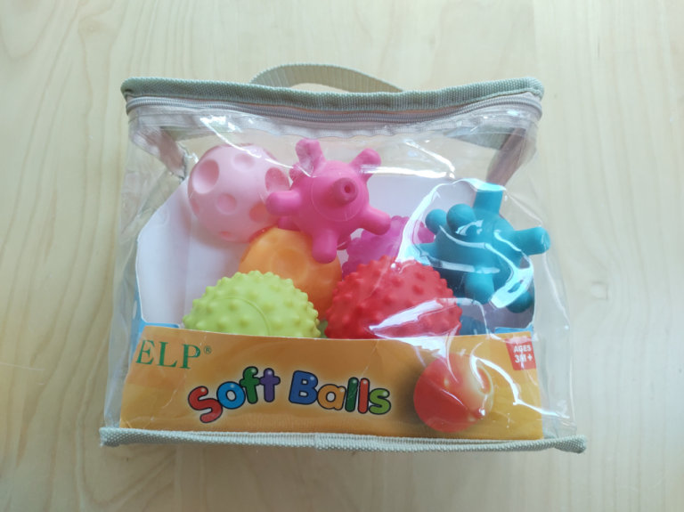 10 Sensory Balls with Bright Colors for Baby Toddler BPA Free 3 Months+