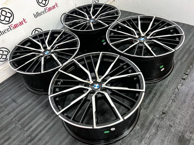 NEW 20" BMW M50 STYLE ALLOYS - 5x112 - 5x120 - GLOSS BLACK DIAMOND CUT