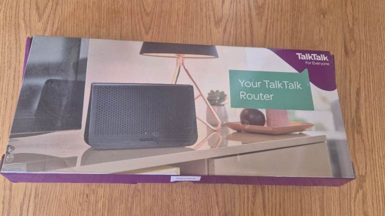 Router set brand new in box. Talktalk