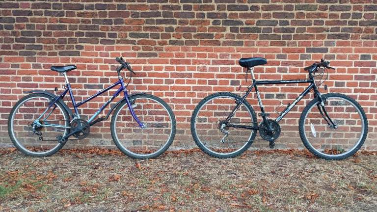 2 X mountain bike 'HIS&HERS' ( Raleigh & Coventry Eagle ) full working order, good condition 