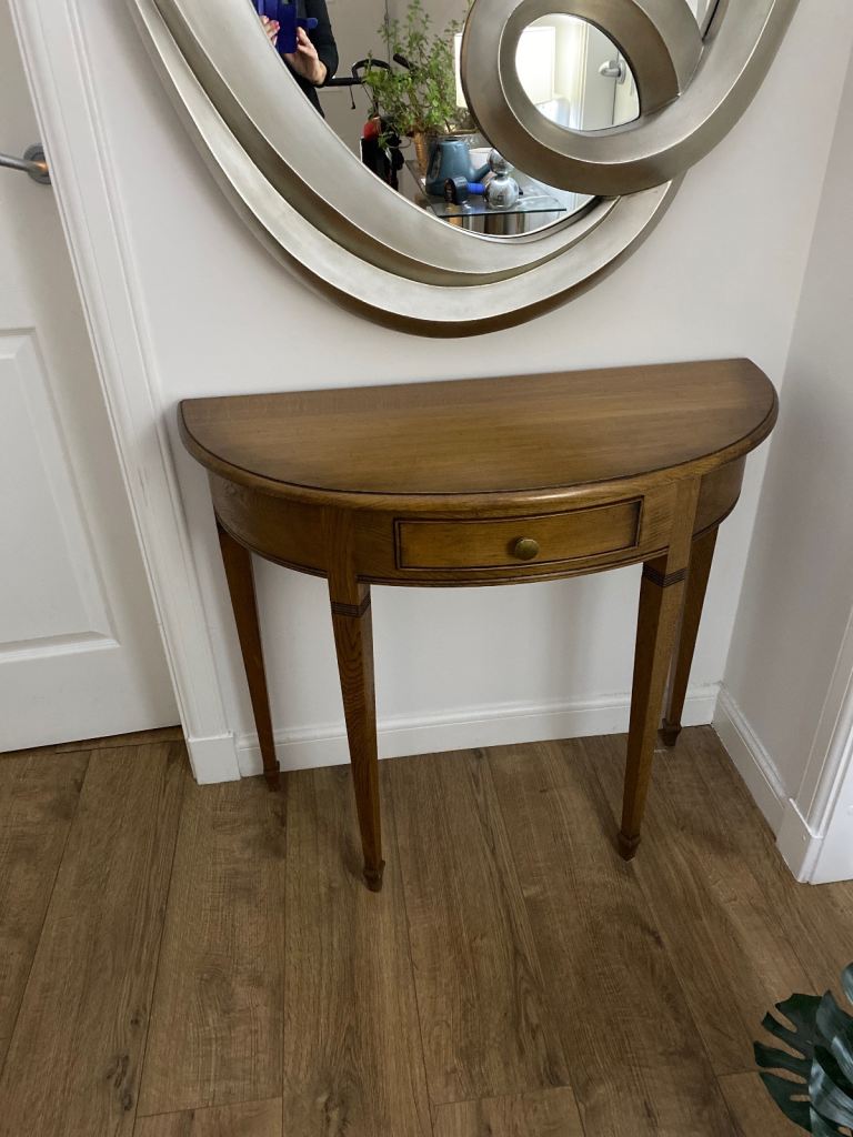 Half round console table