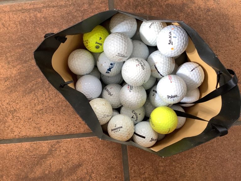 Bag of Used Golf Balls – Mixed Brands.