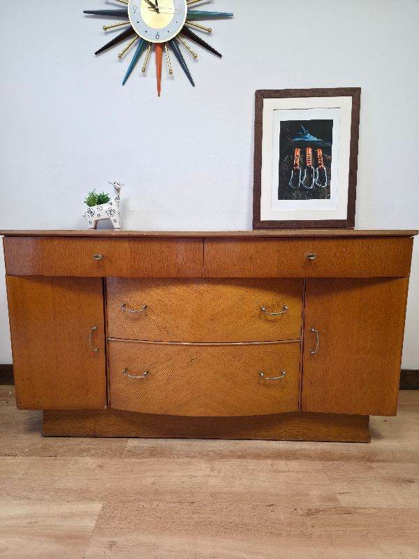 Vintage Sideboard Mid Century Cabinet Retro Storage Furniture £95