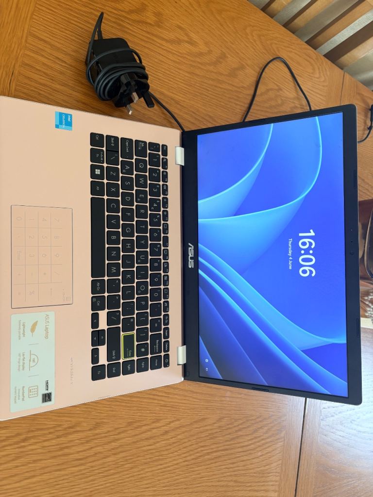 Pink Asus laptop