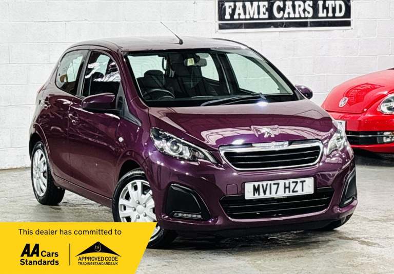 2017 Peugeot 108 1.0 Active 2 Tronic Euro 6 5dr HATCHBACK Petrol Automatic