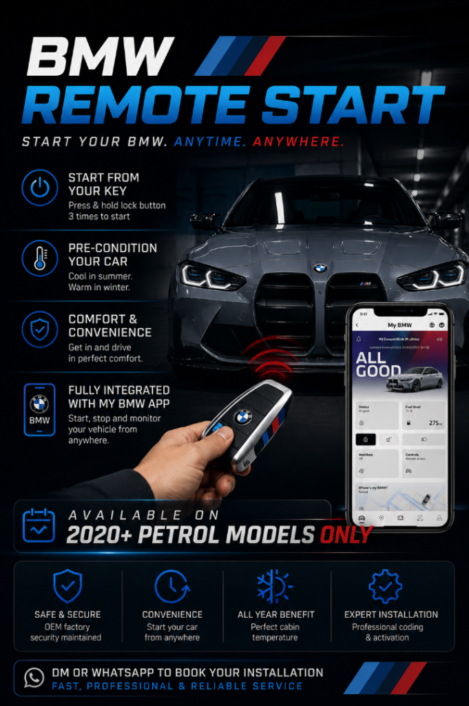 BMW Remote Start Activation, BMW coding 