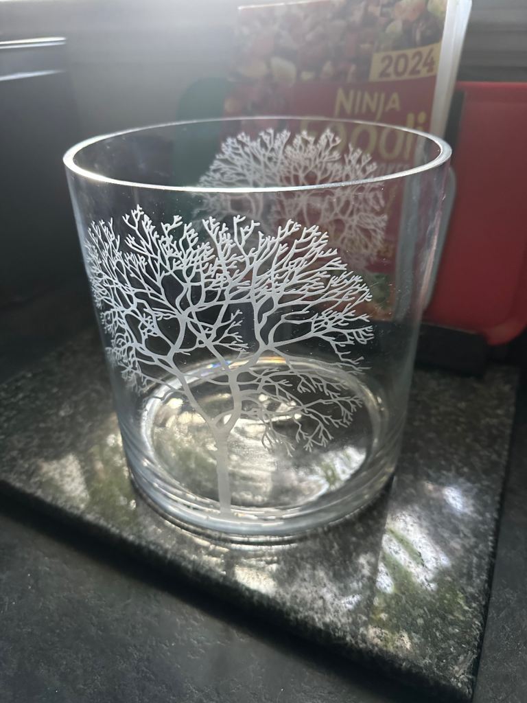 Tree of life large glass jar 
