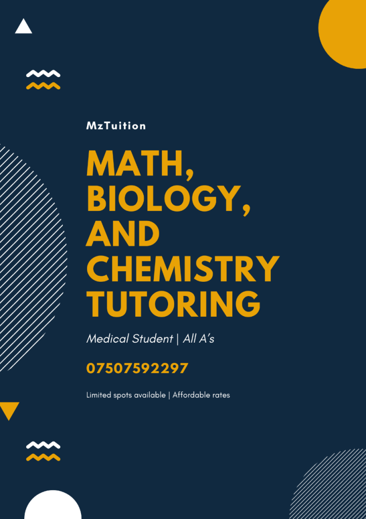 Math, Chemistry, Biology & Business Support 