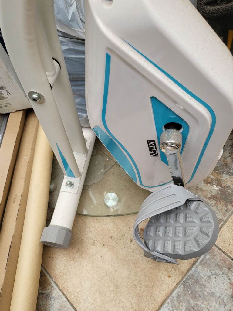 White KT20 Exercise Bike - Foldable