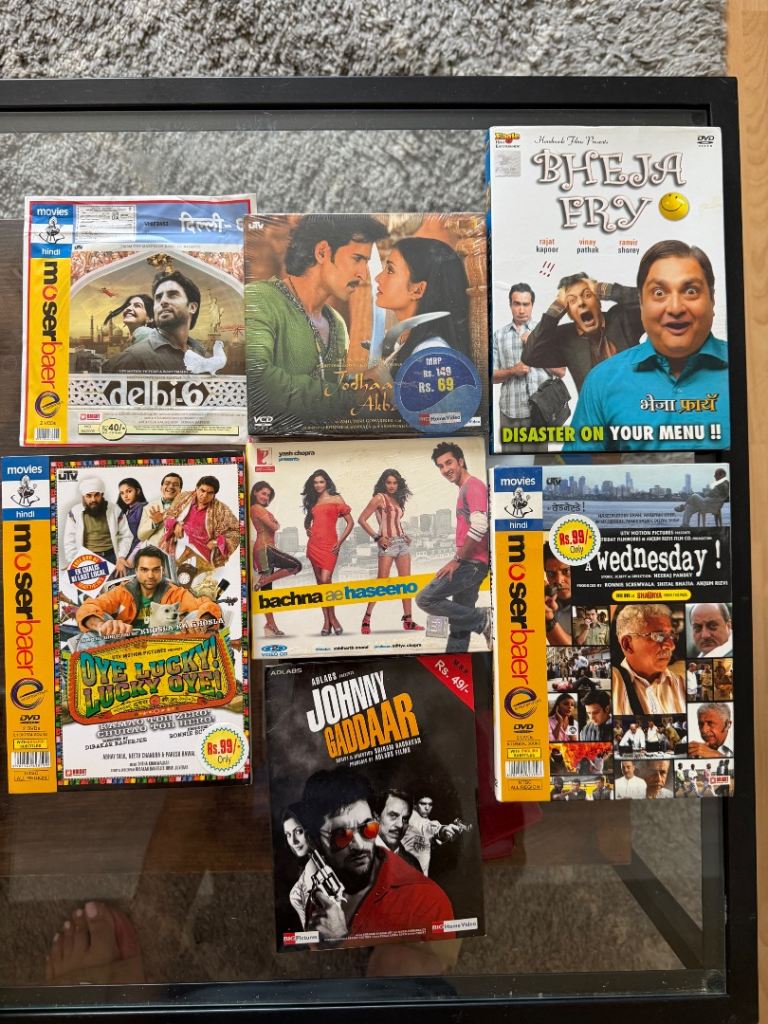 Selection of Bollywood DVDs – Good Condition