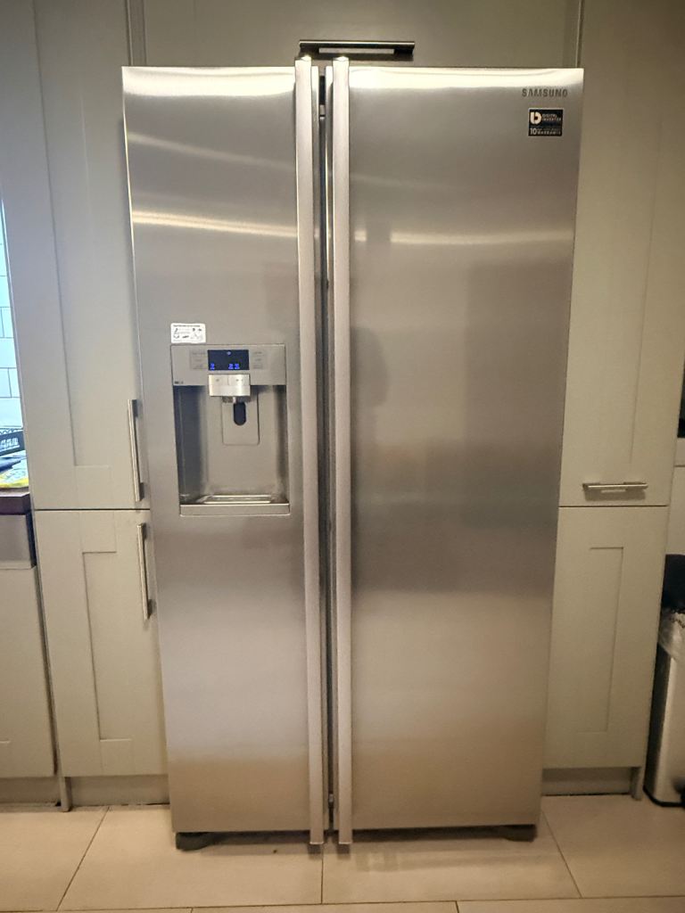 Samsung Fridge, Beko washing machine & dryer. 