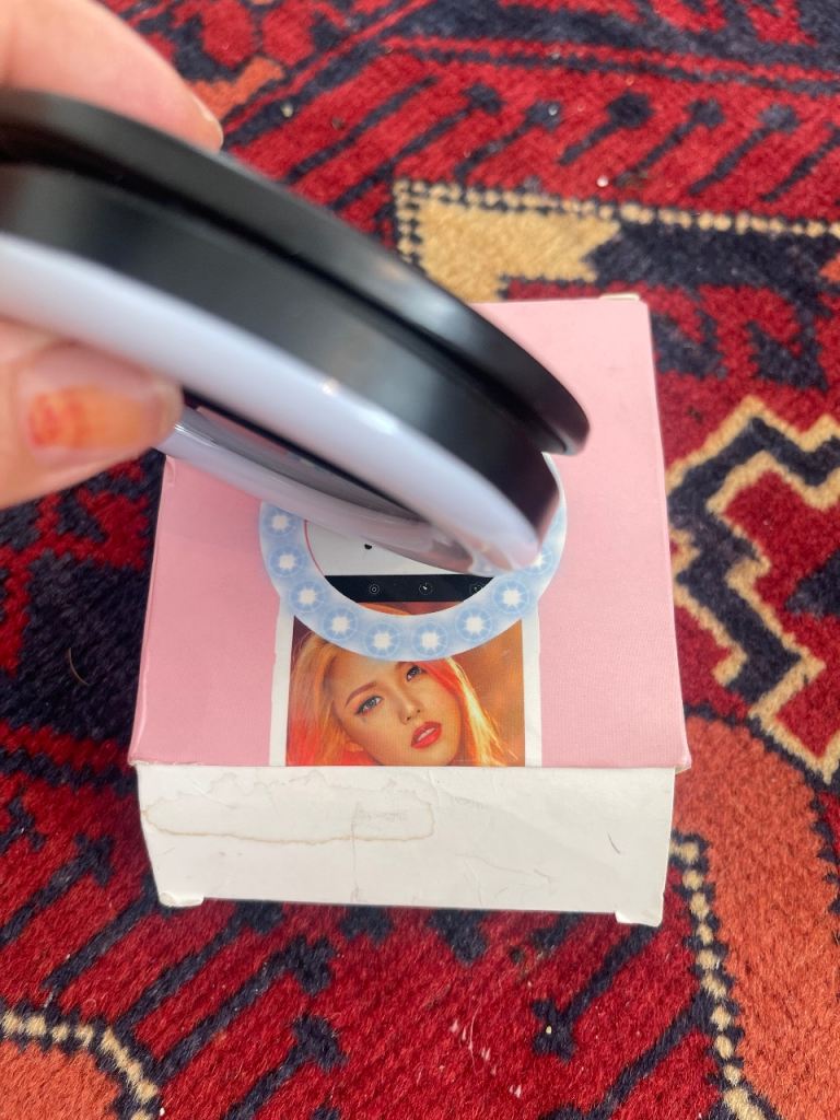Portable Selfie Ring Light – Good Condition, USB Chargeable