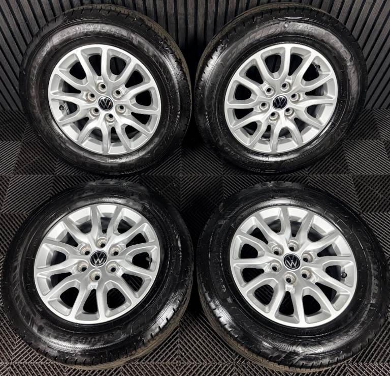 16'' GENUINE VW TRANSPORTER T7 CARAVELLE ALLOY WHEELS TYRES 