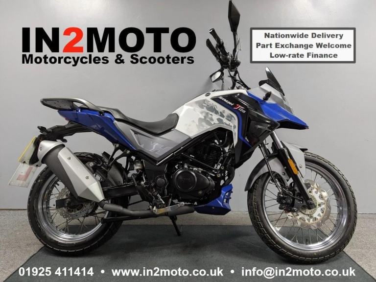 2024 (74) SYM NHT 125 in Blue/White with only 4,068 miles