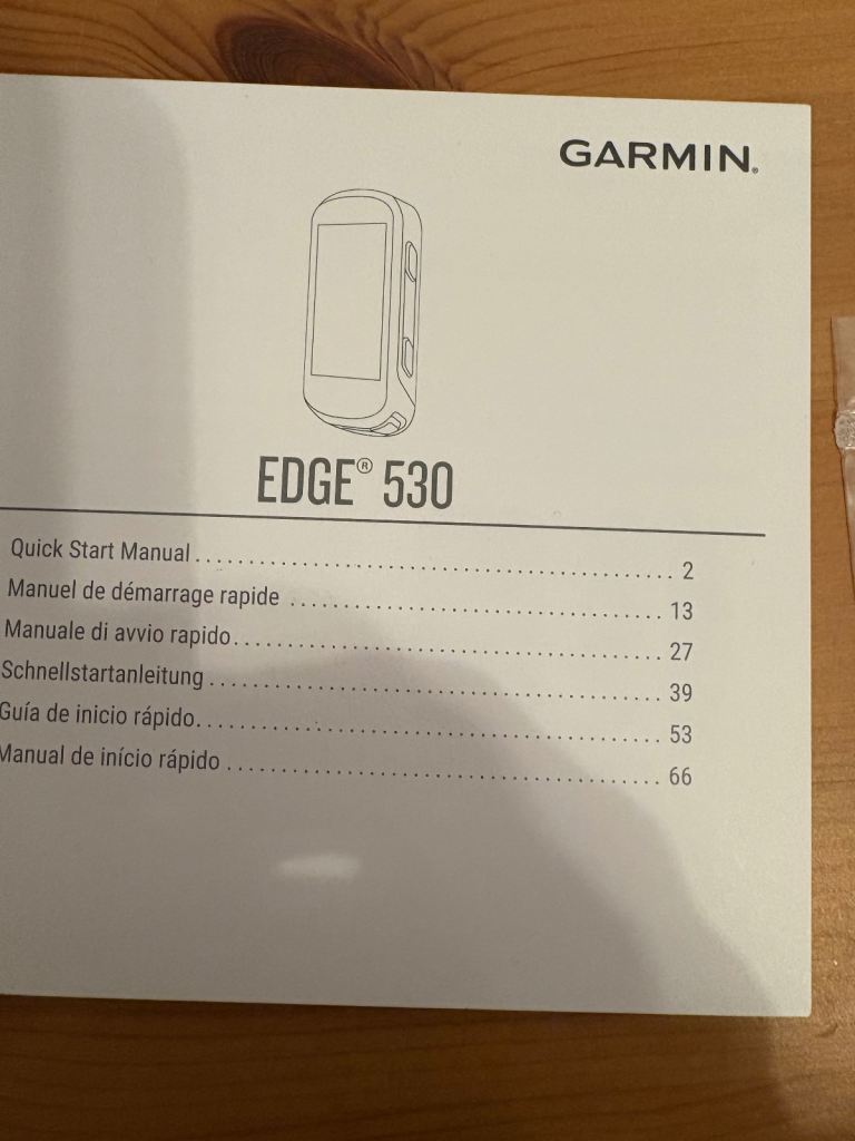 Garmin Edge 530.