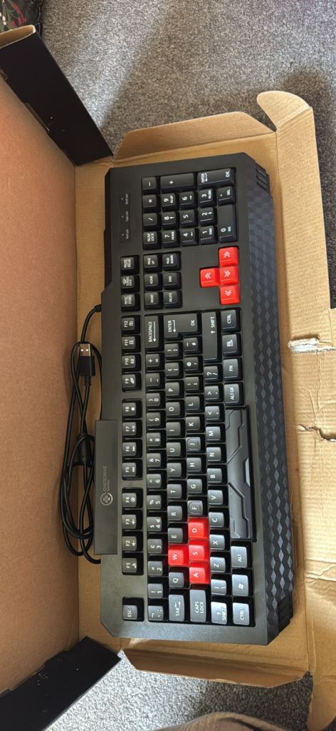 Python Gaming Keyboard – Black, Good Condition