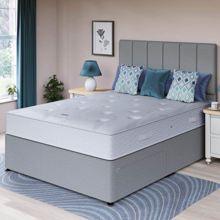 CLEARANCE SALE BEDS WITH MATTRESSES | Divan Double (Single + King Size) Bed+Mattress