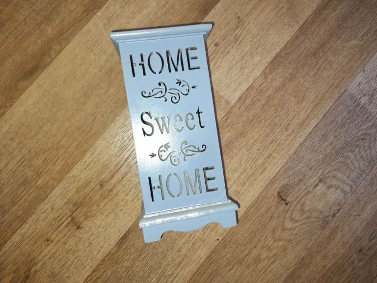 Grey Wooden 'Home Sweet Home' Decorative Sign