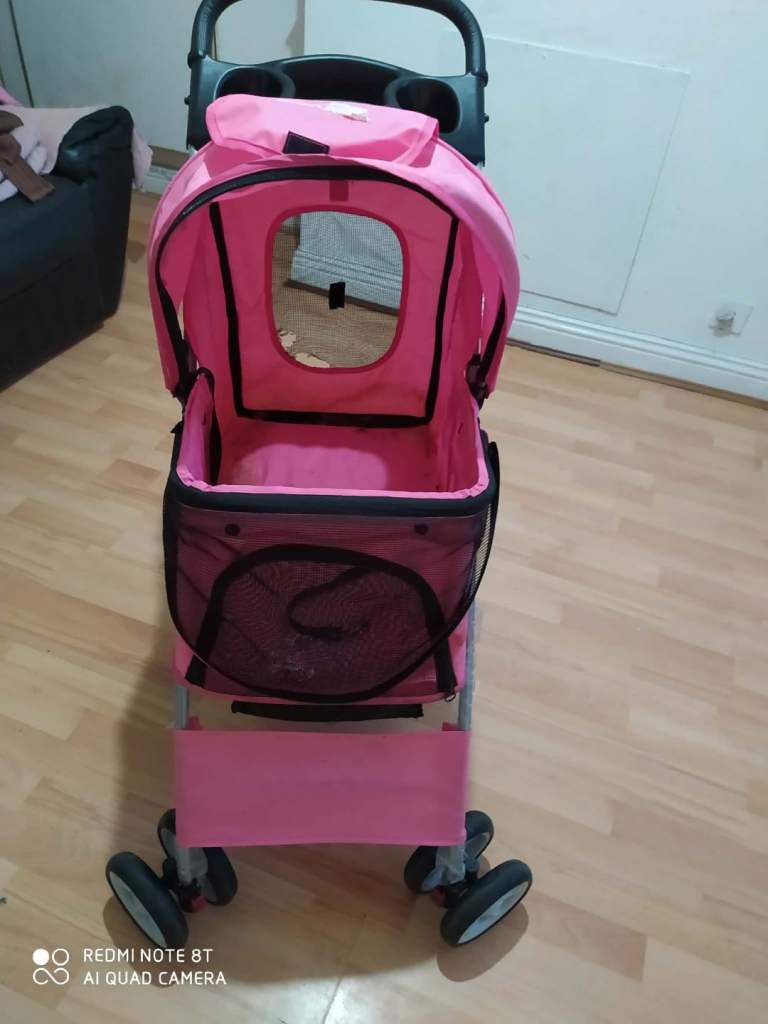 Pink pet stroller READ DESCRIPTION 
