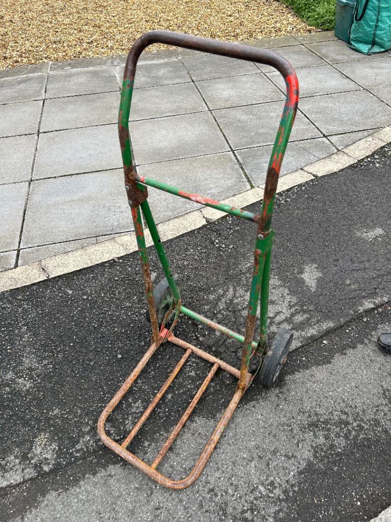 Vintage sack trucks. 