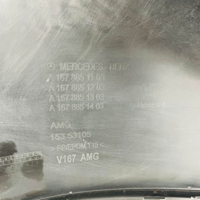 Mercedes Gle Rear Bumper Amg Line V167 Genuine Black A1678851103 | 2019 - 2023 AR93