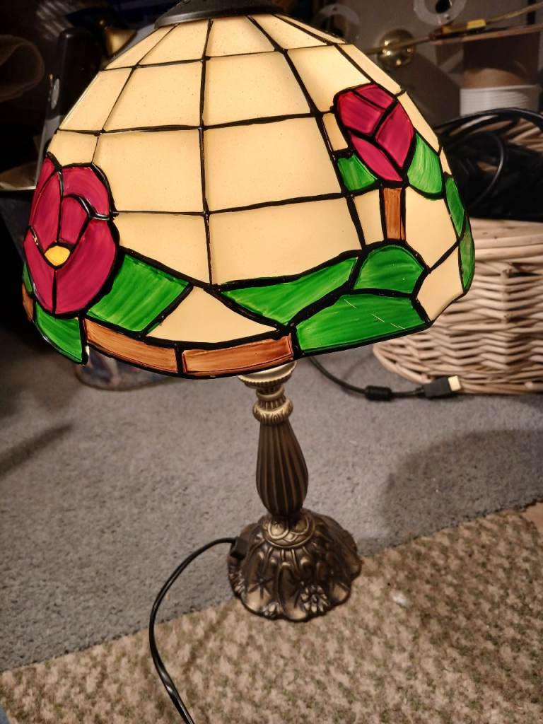 Small Tiffany style table lamp