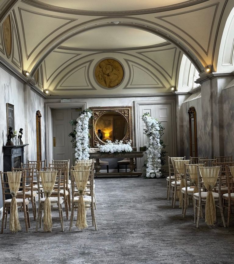 Large Artificial White Flower Arch for Weddings