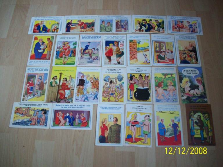 Job Lot of 25 Vintage Humour Postcards from 50s/60s/70s?